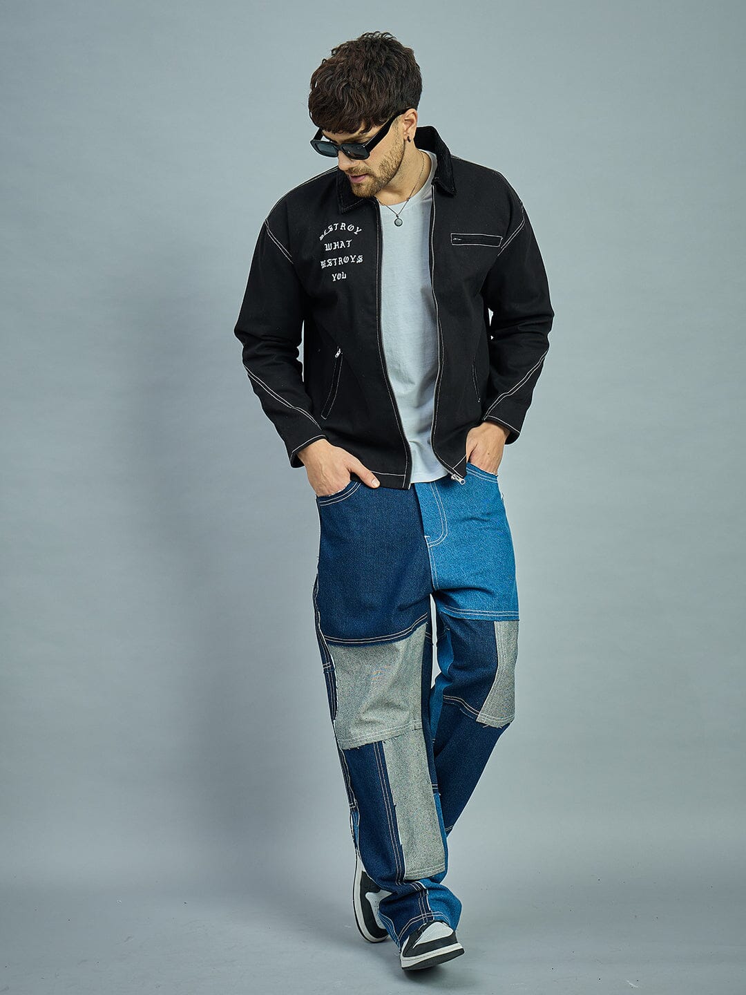 Black Heavyweight Harrington Jacket