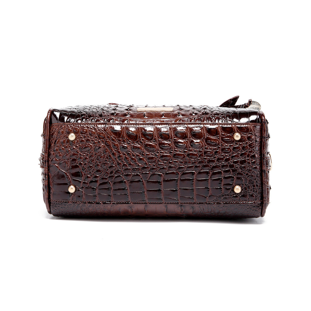 Women's Vintage Crocodile-Embossed Crossbody Bag – Travel-Ready Underarm Handbag