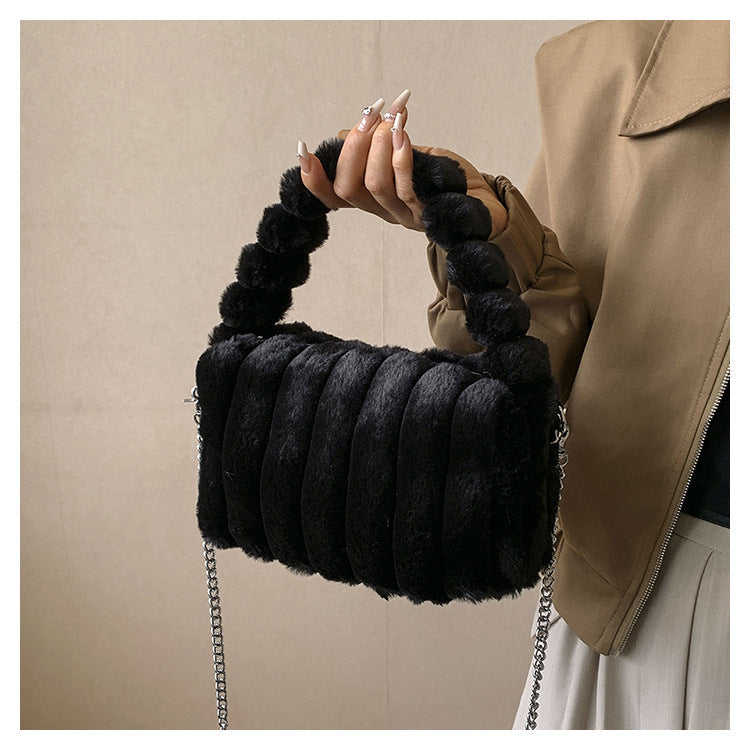 Women‘s Plush Tote & Crossbody Bag – Cloud-Like Soft Minimalist Purse for Everyday Chic