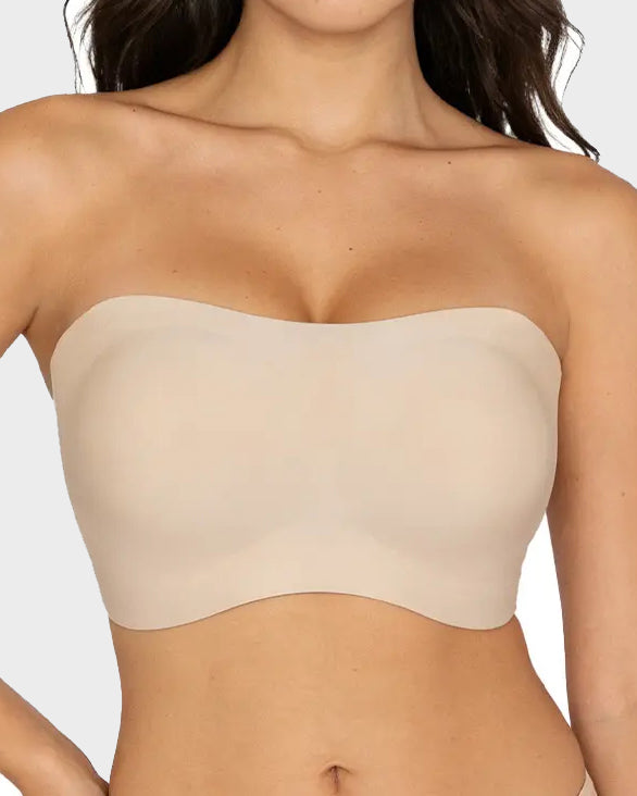 Strapless Non-slip Wireless Bra Padded Push Up Bra