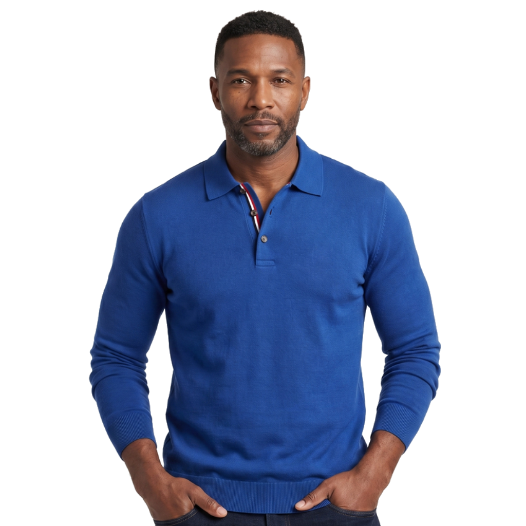 Aaron Long-Sleeve Polo