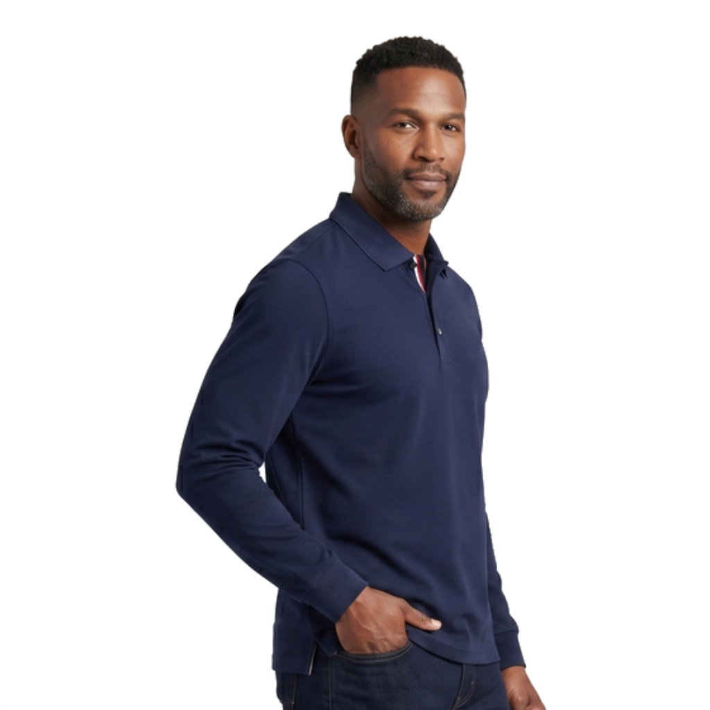 Aaron Long-Sleeve Polo