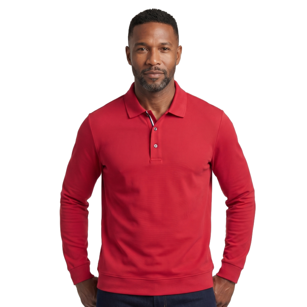 Aaron Long-Sleeve Polo
