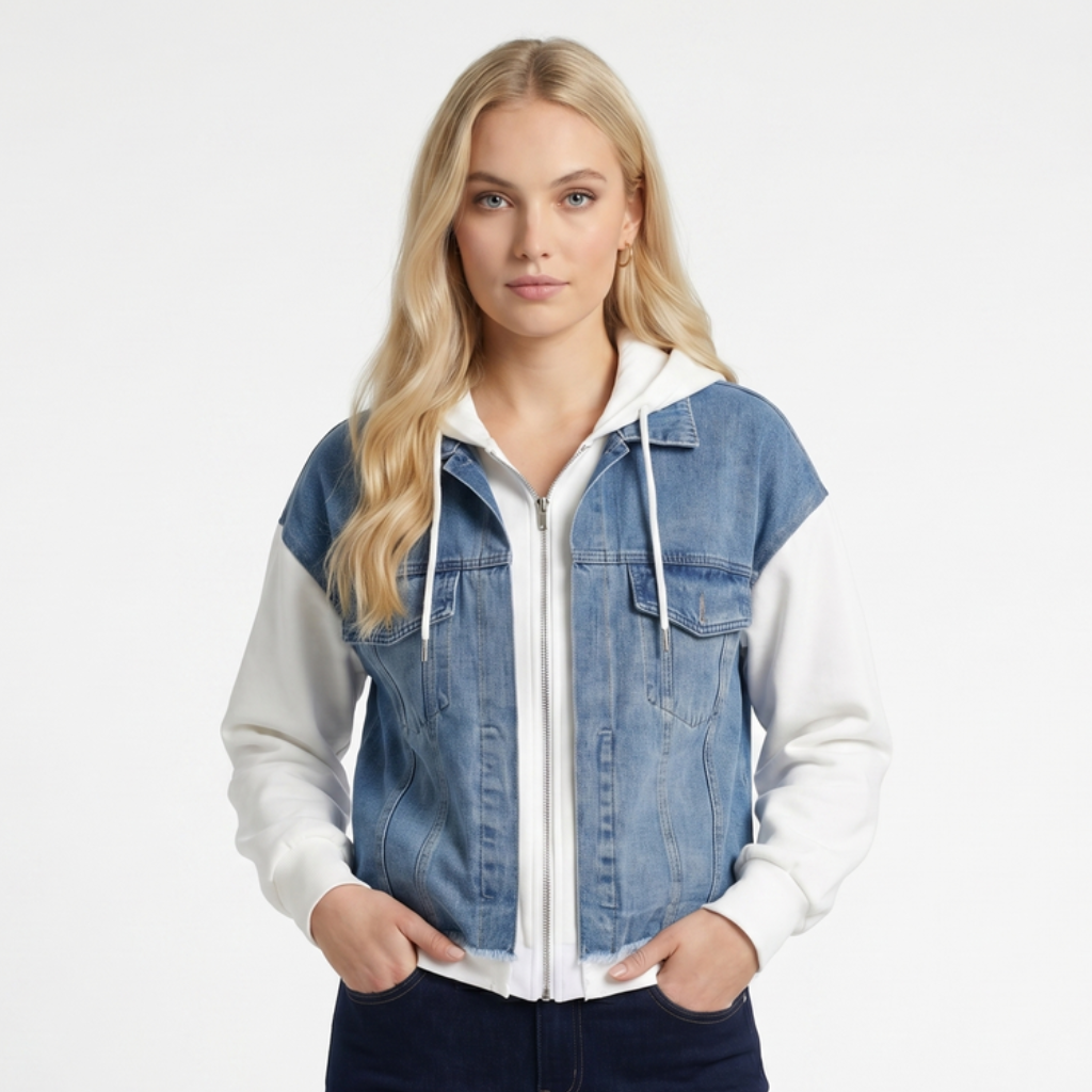 Sylvia Layered Denim Jacket