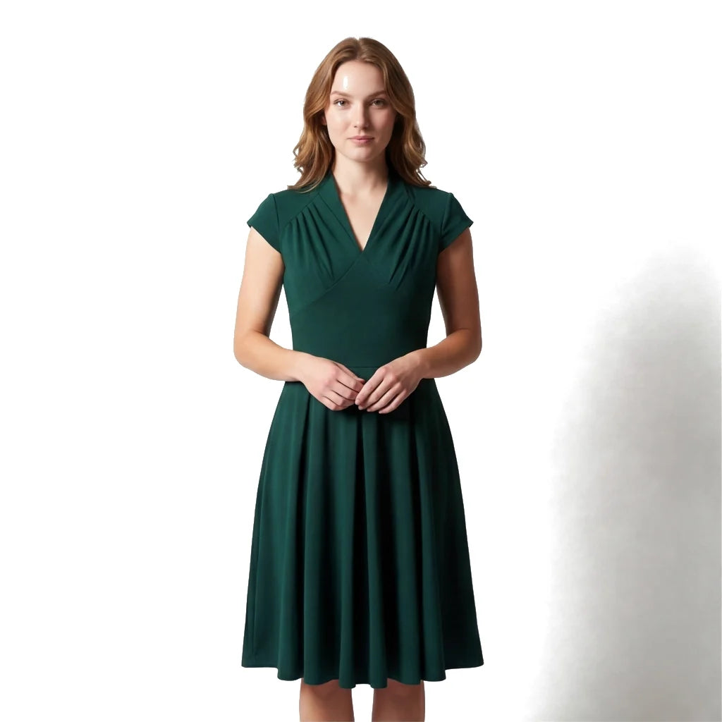 Elowen V-Neck Midi Dress