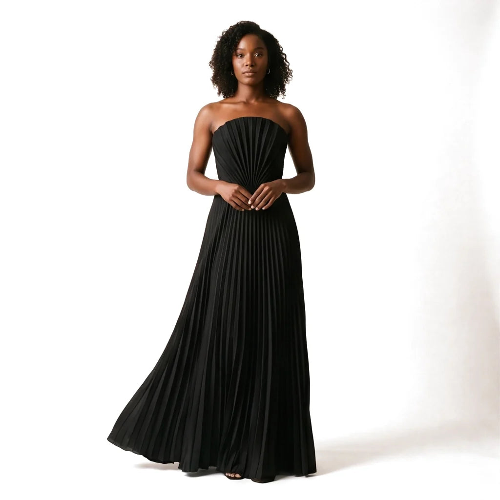 Sidney Pleated Maxi Dress