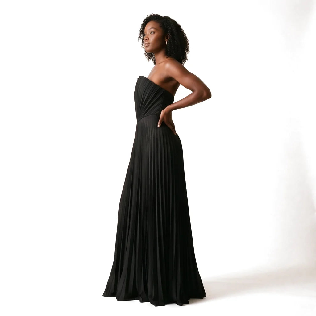 Sidney Pleated Maxi Dress