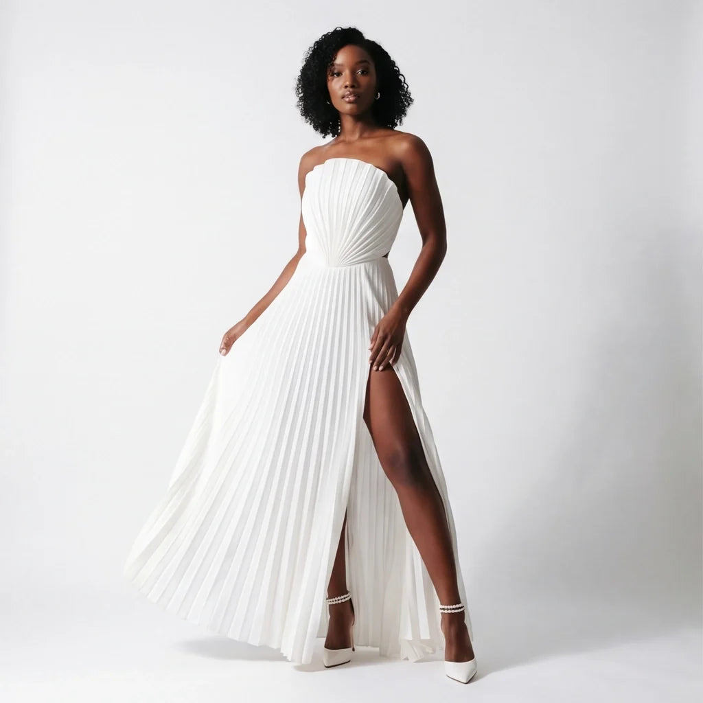 Sidney Pleated Maxi Dress