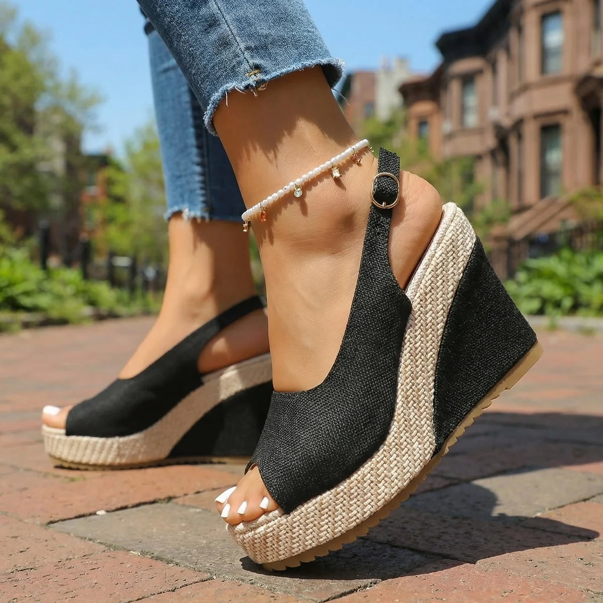 Rihanna Wedge Sandals