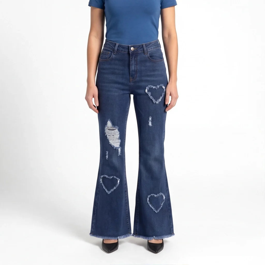 Courtney | Womens High Waisted Flare Jeans