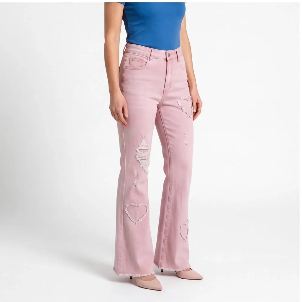Courtney | Womens High Waisted Flare Jeans