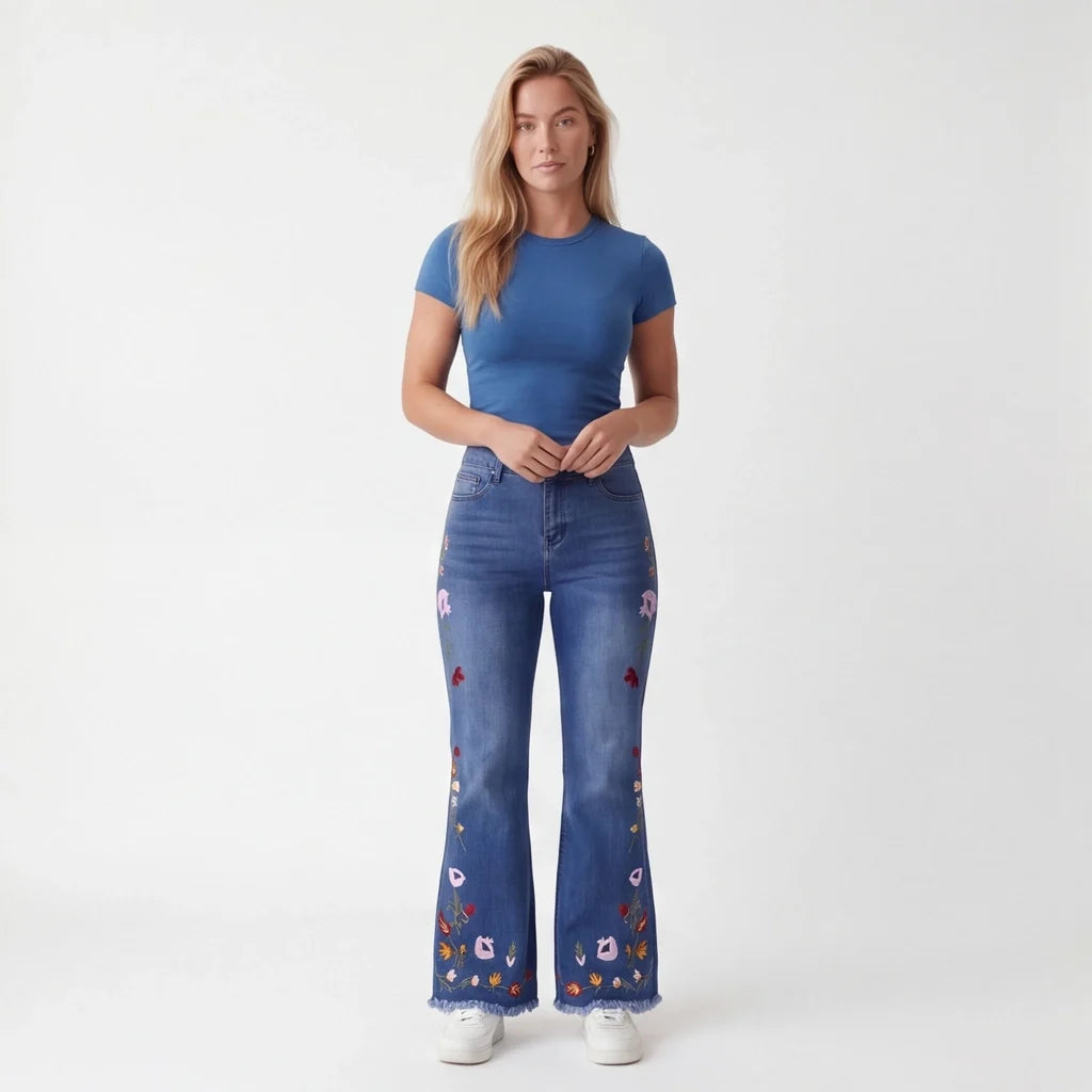Jada | Womens High Waisted Flare Jeans
