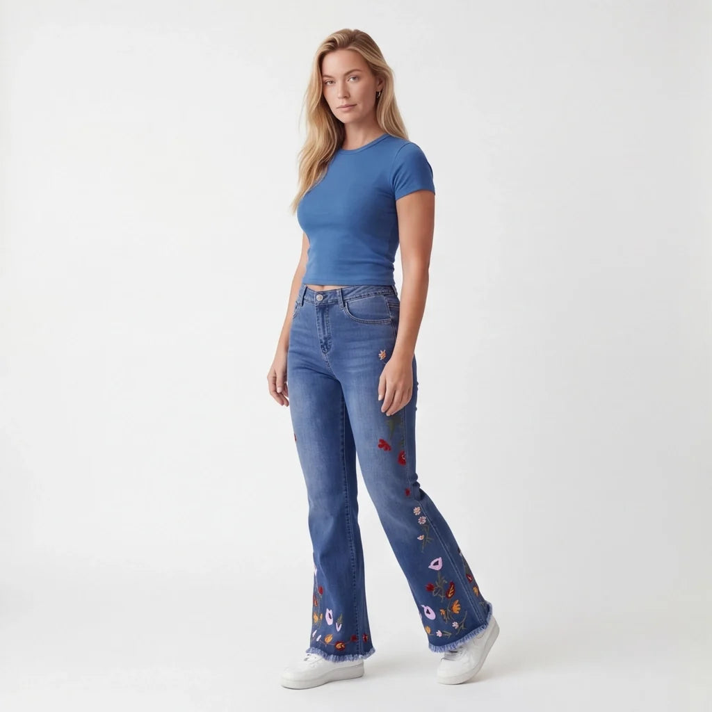 Jada | Womens High Waisted Flare Jeans