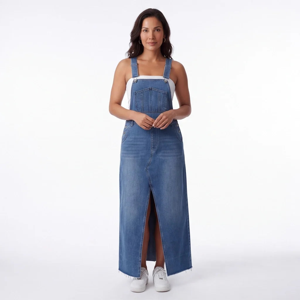 Lucie Denim Pinafore
