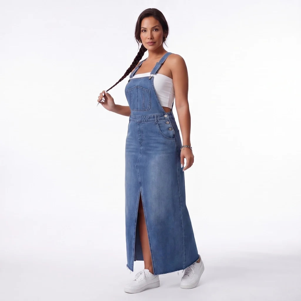 Lucie Denim Pinafore
