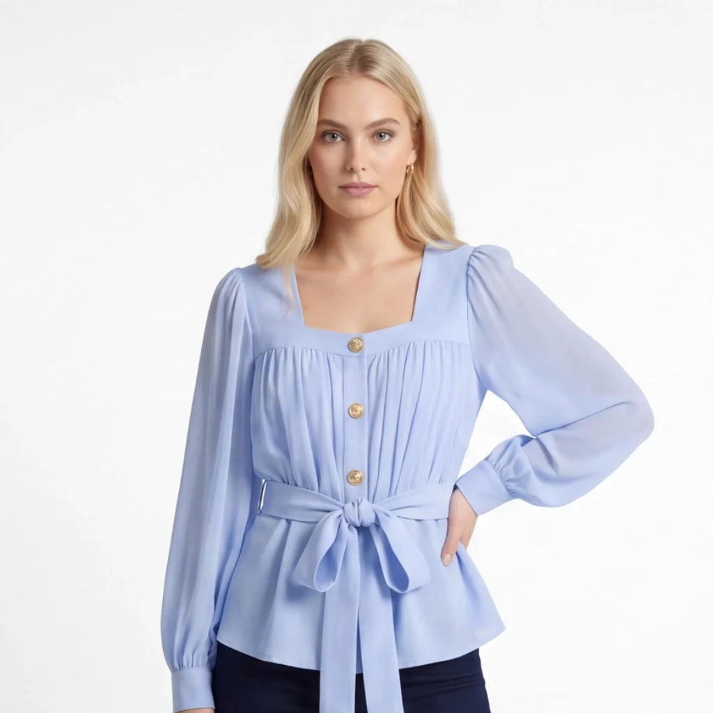 Livia Pleated Blouse