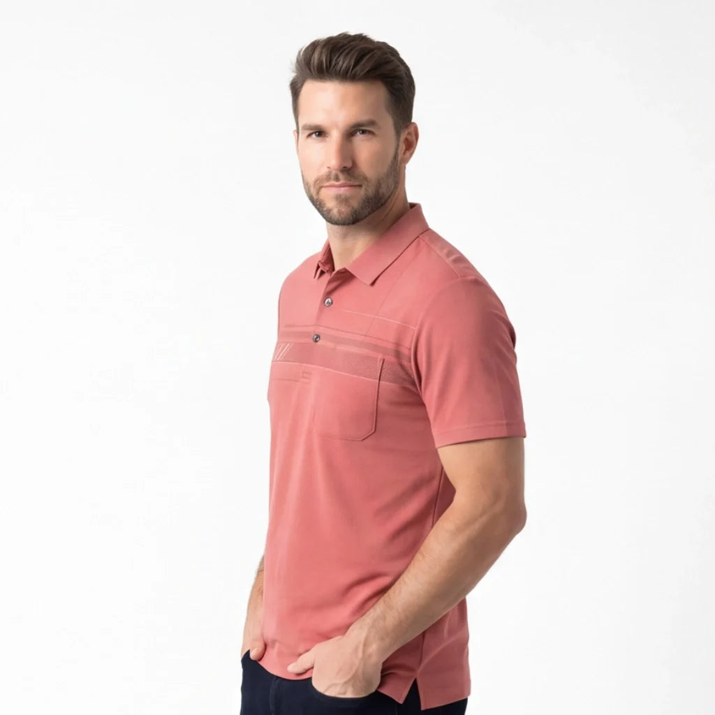 Michael Striped Polo Shirt