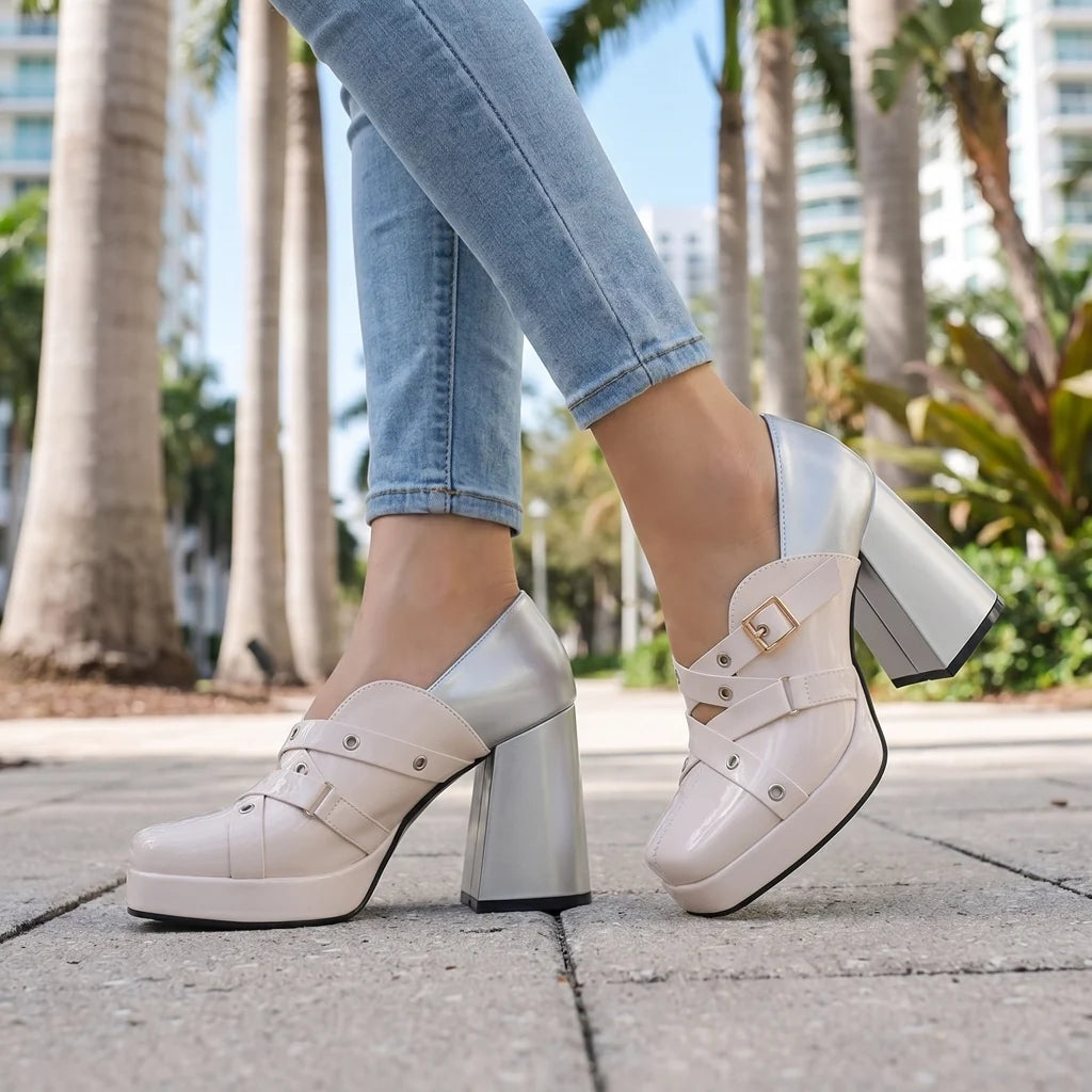Aleesha Block Heels