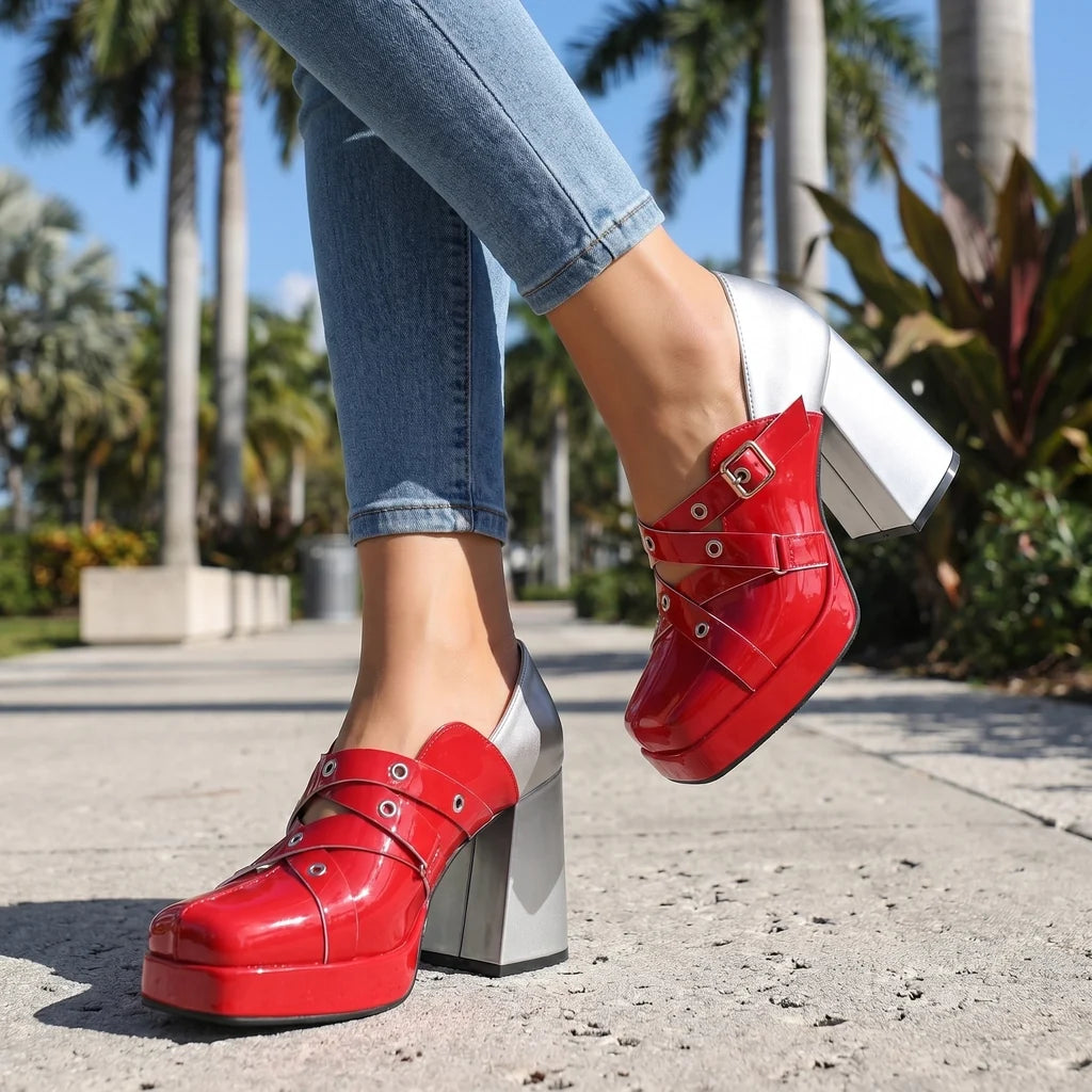Aleesha Block Heels