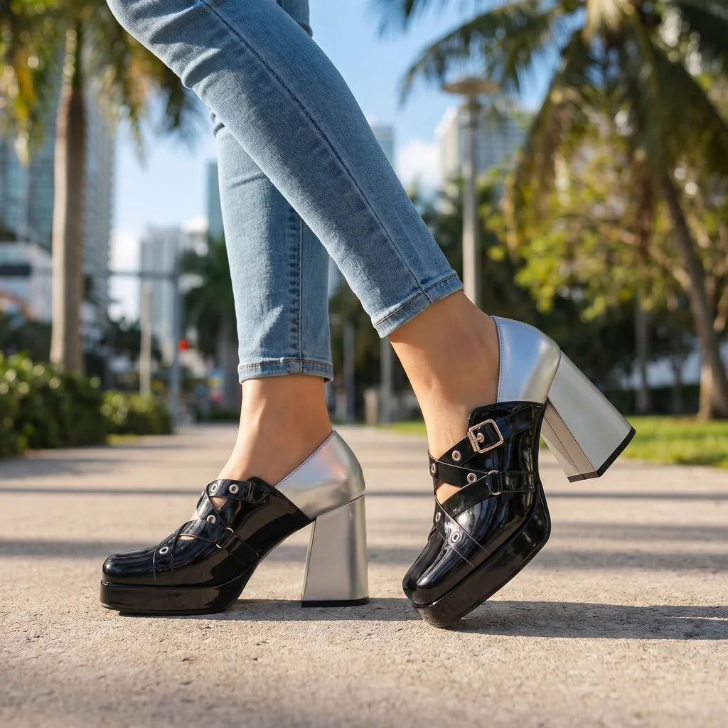 Aleesha Block Heels