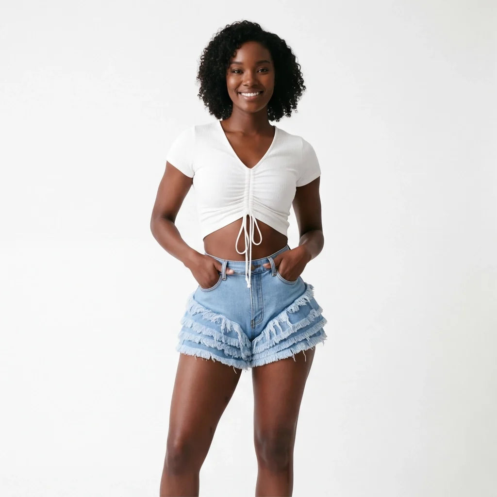 Alina Denim Shorts