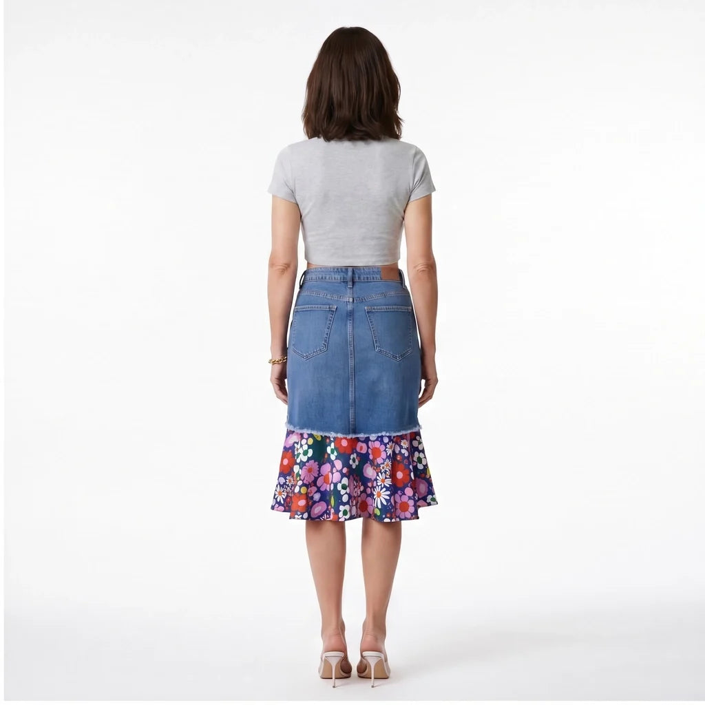 Audrey Denim Mermaid Skirt