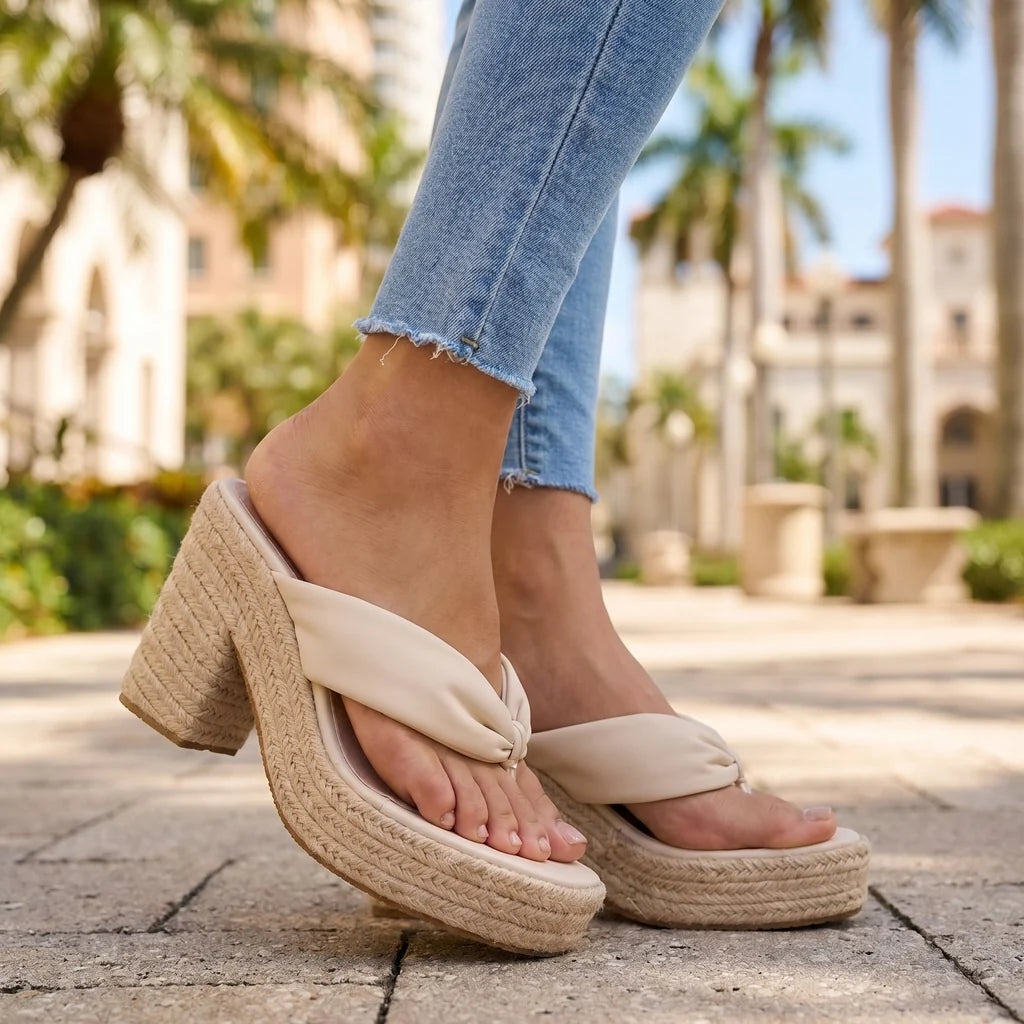 Audrey Rope Platform Sandals