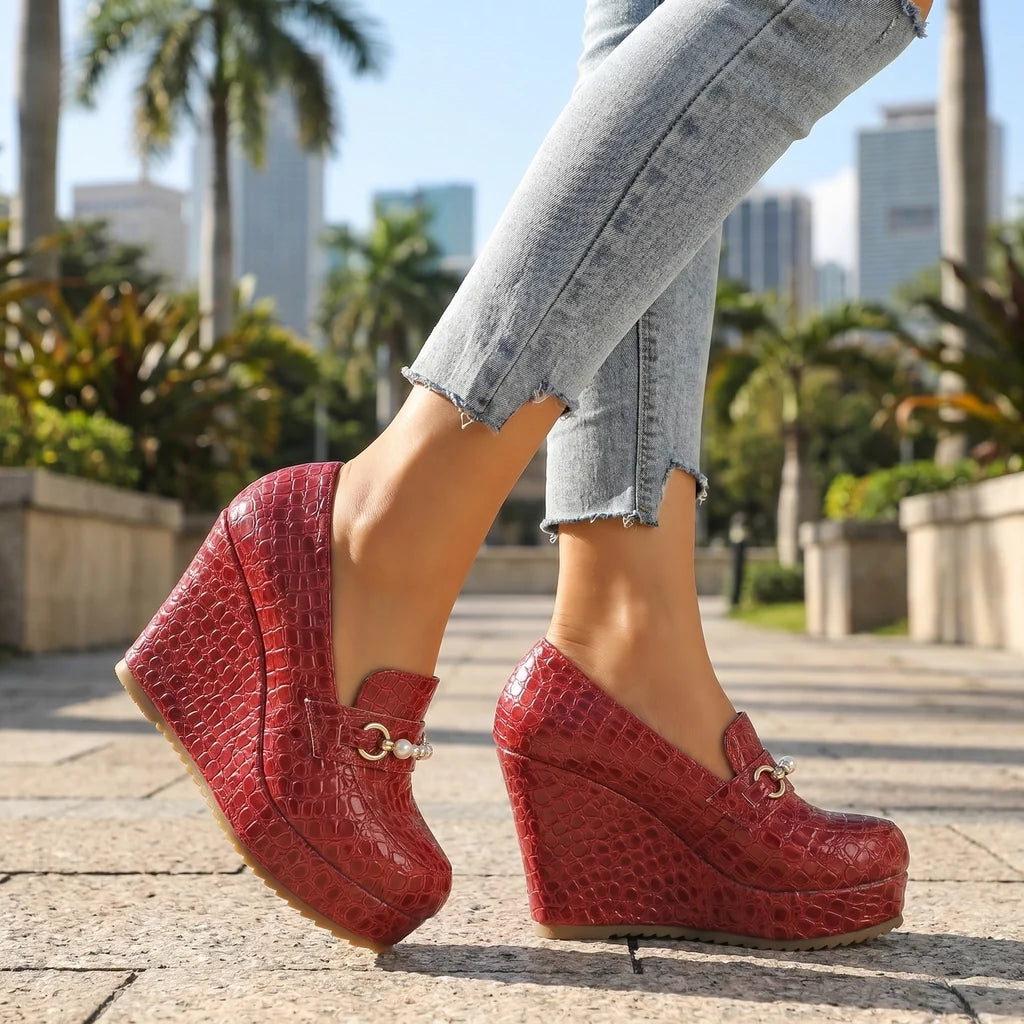 Laila Wedge Loafers