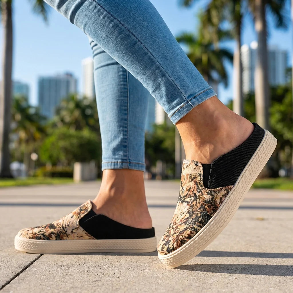 Krystal Knit Mules