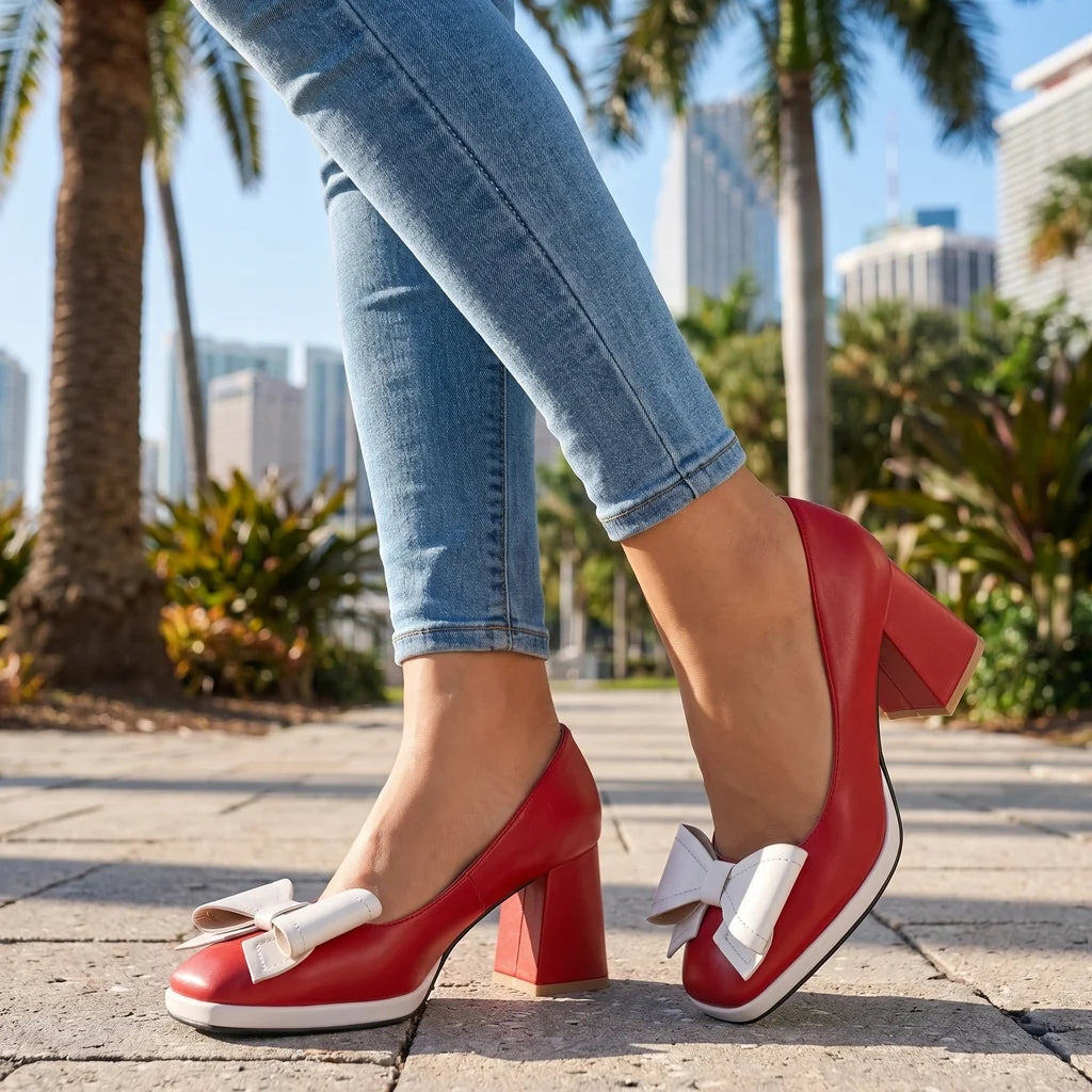Rosalie Block Heel Pumps