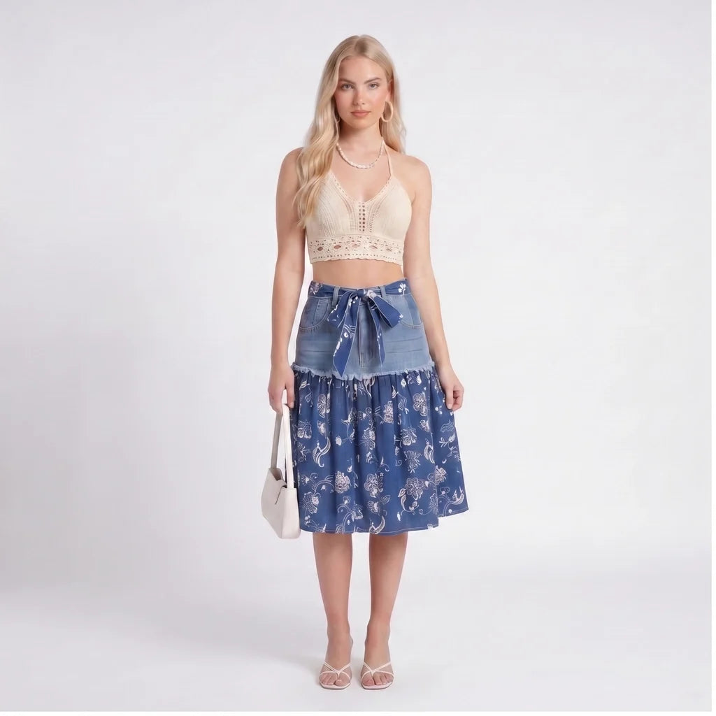 Elena Denim Skirt