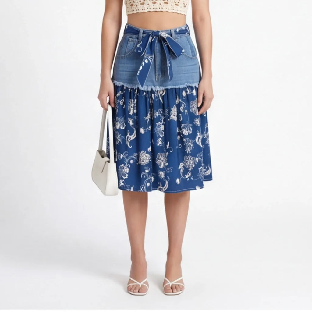 Elena Denim Skirt