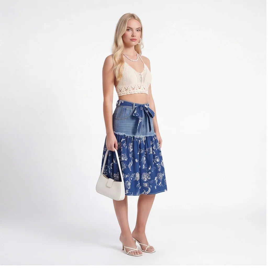Elena Denim Skirt