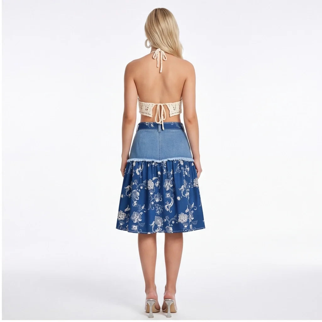 Elena Denim Skirt