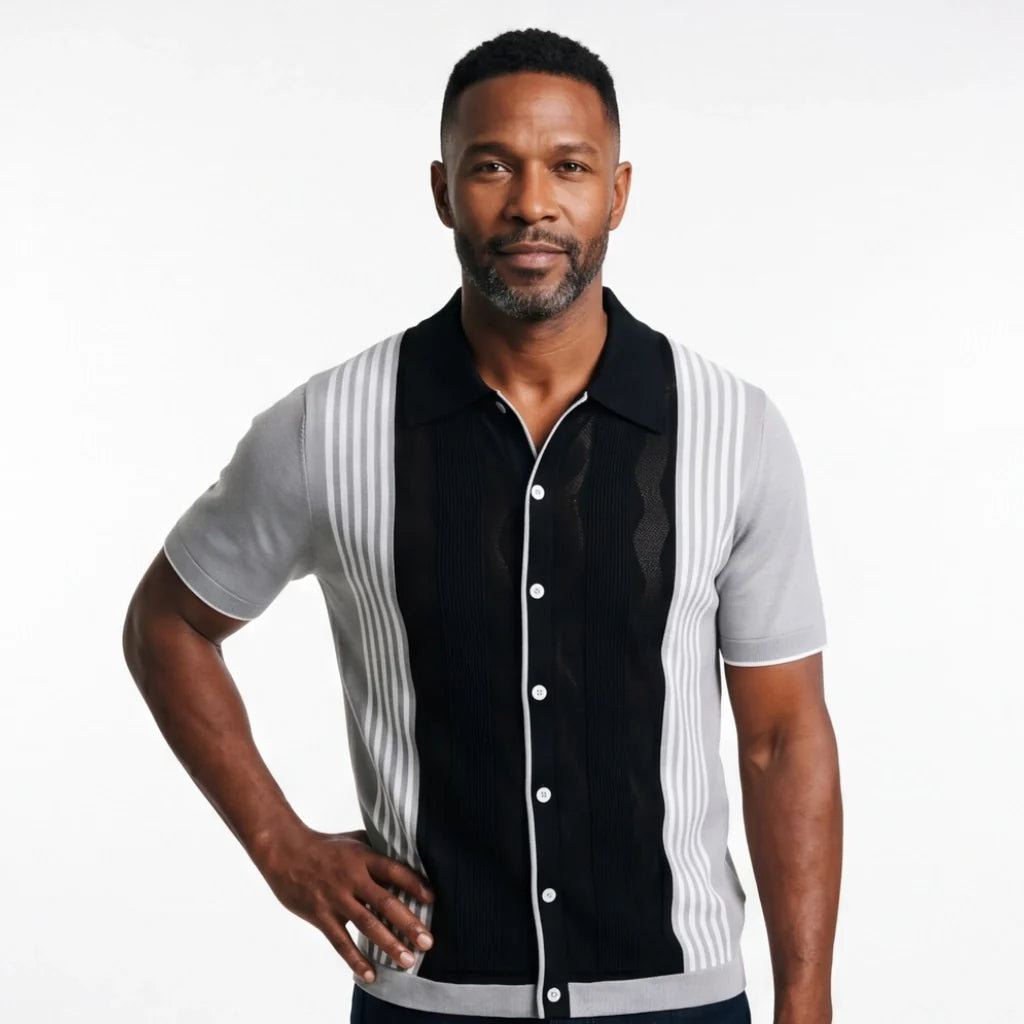Paul Striped Knit Polo