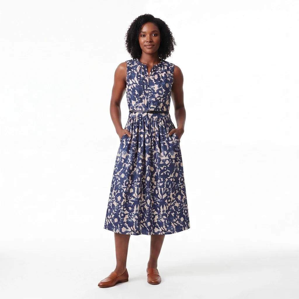 Halle Floral Midi Dress