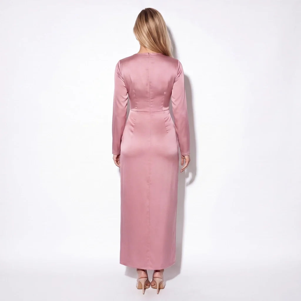 Petra Satin Midi Dress
