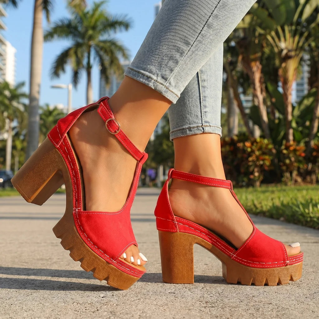 Scarlet Platform Sandals