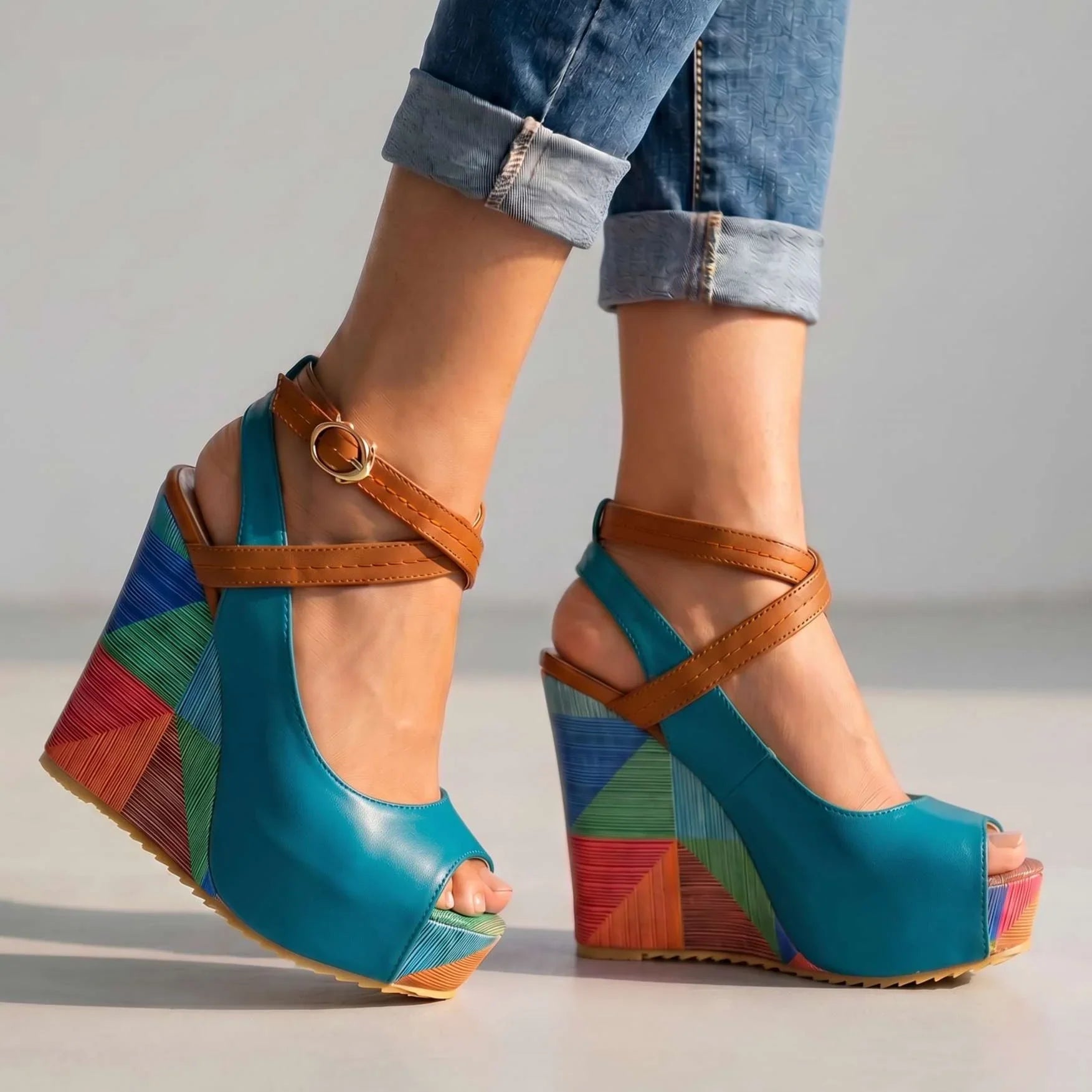 Abby Wedge Sandals