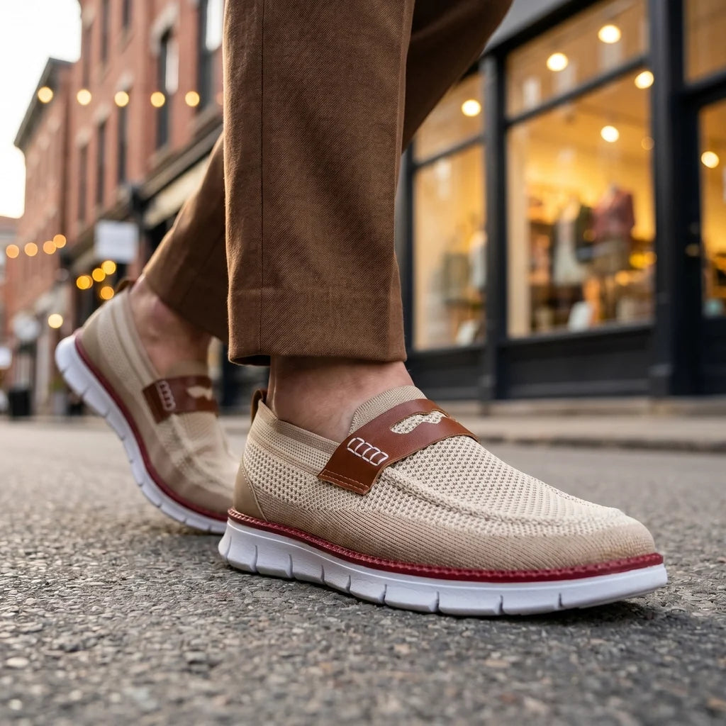 Bill Mesh Knit Loafers