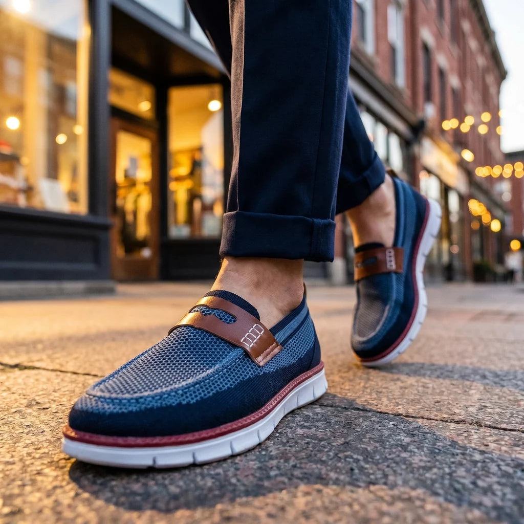 Bill Mesh Knit Loafers