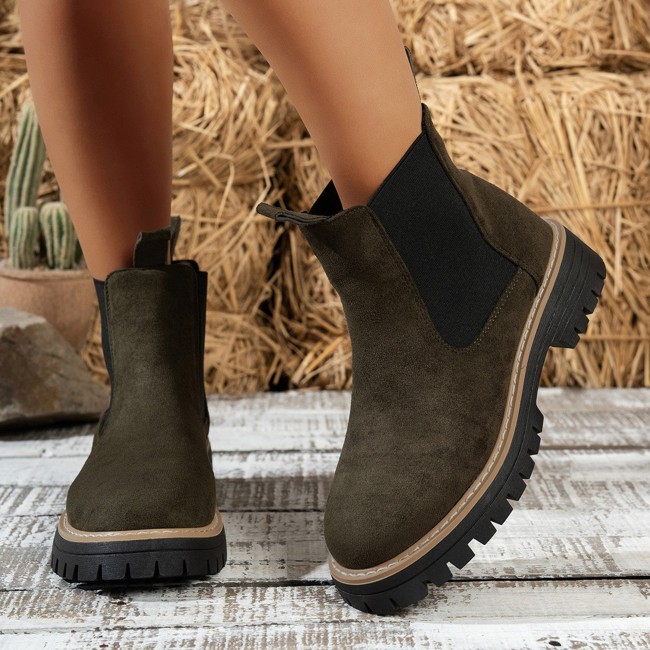 Women's ClassicKick Boots - Effortless Slip-On Ankle Boots with Chelsea Style (US 5-10.5)