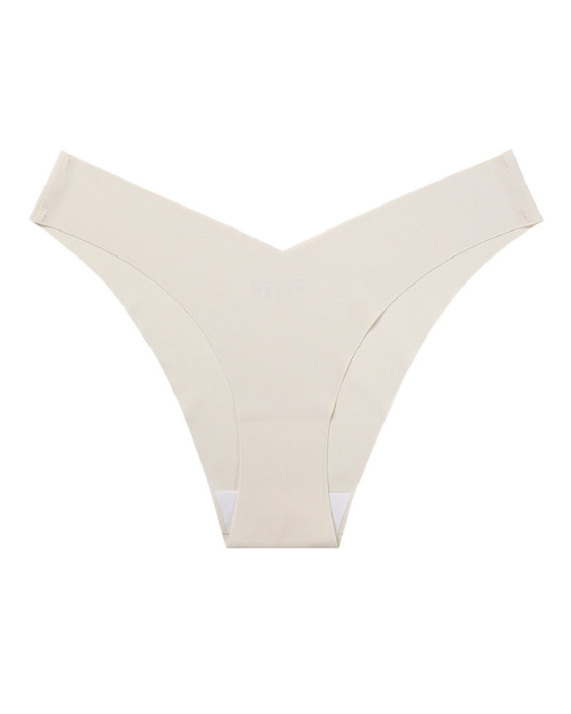 Sexy Ice Silk Low-Rise Panties Seamless Multicolor Briefs Lingerie  - By Qivii