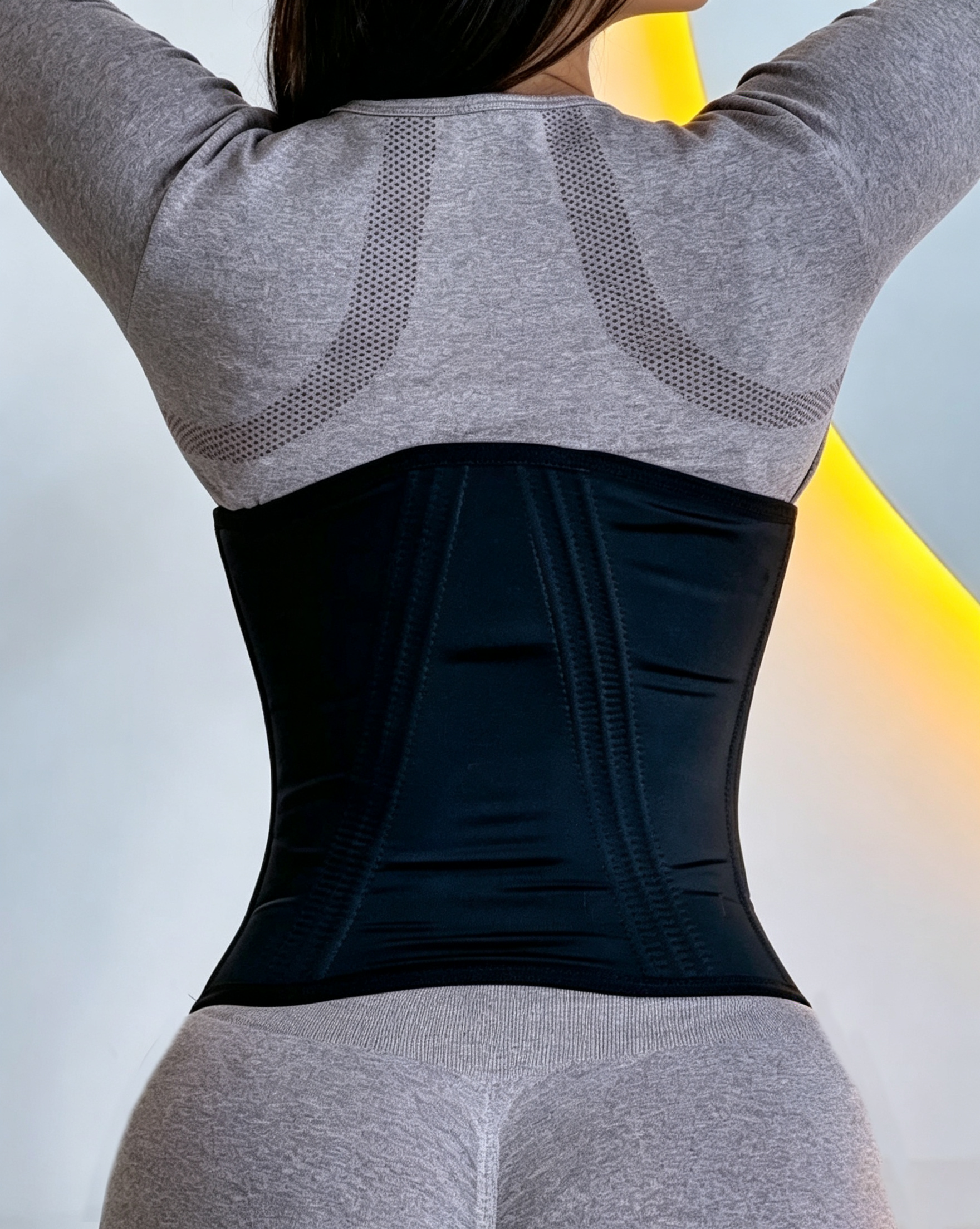 Double Compression Hourglass Adjustable Strap Tummy Control Zipper Waist Trainer  - By Qivii
