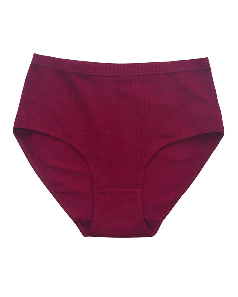 High Waist Pure Cotton Panties Tummy Control Breathable Underwear  - By Qivii