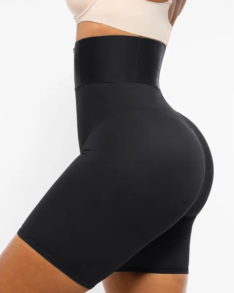 High Waist Tummy Control Shapewear Zipper Shorts