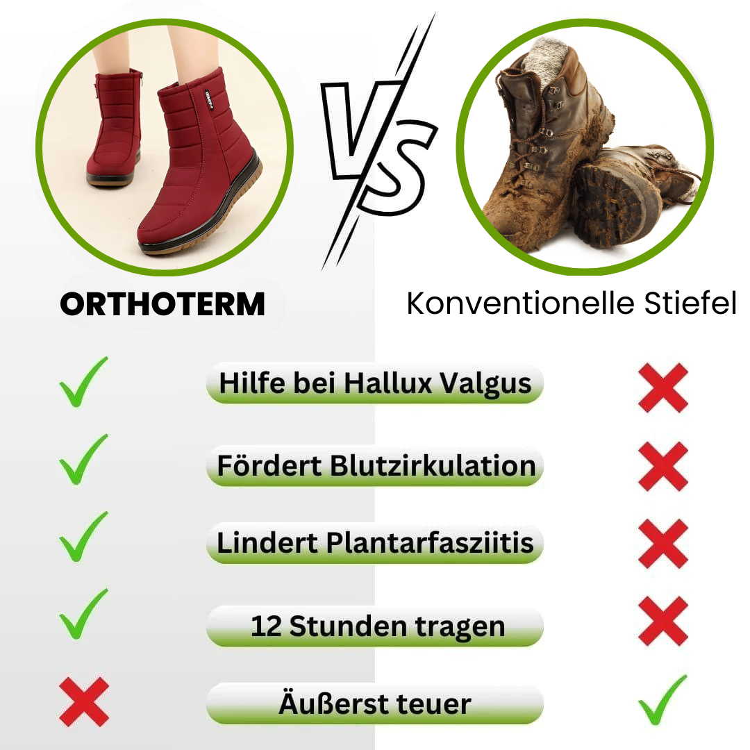 OrthoTerm - Schmerzlindernde, wasserdichte, isolierte Stiefel für Herbst und Winter  - By Qivii