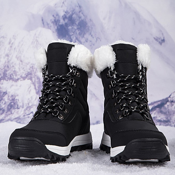 Unisex Snow Boots - Thermal Fleece Lined Winter Shoes with Non-Slip Sole (US 5-11)