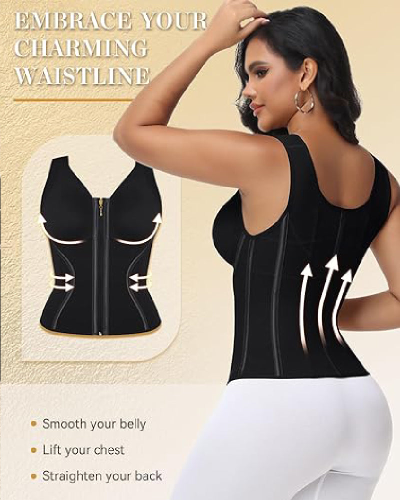 Shapshe® Women's Waist Trainer Tummy Control Hourglass Girdle With Bra