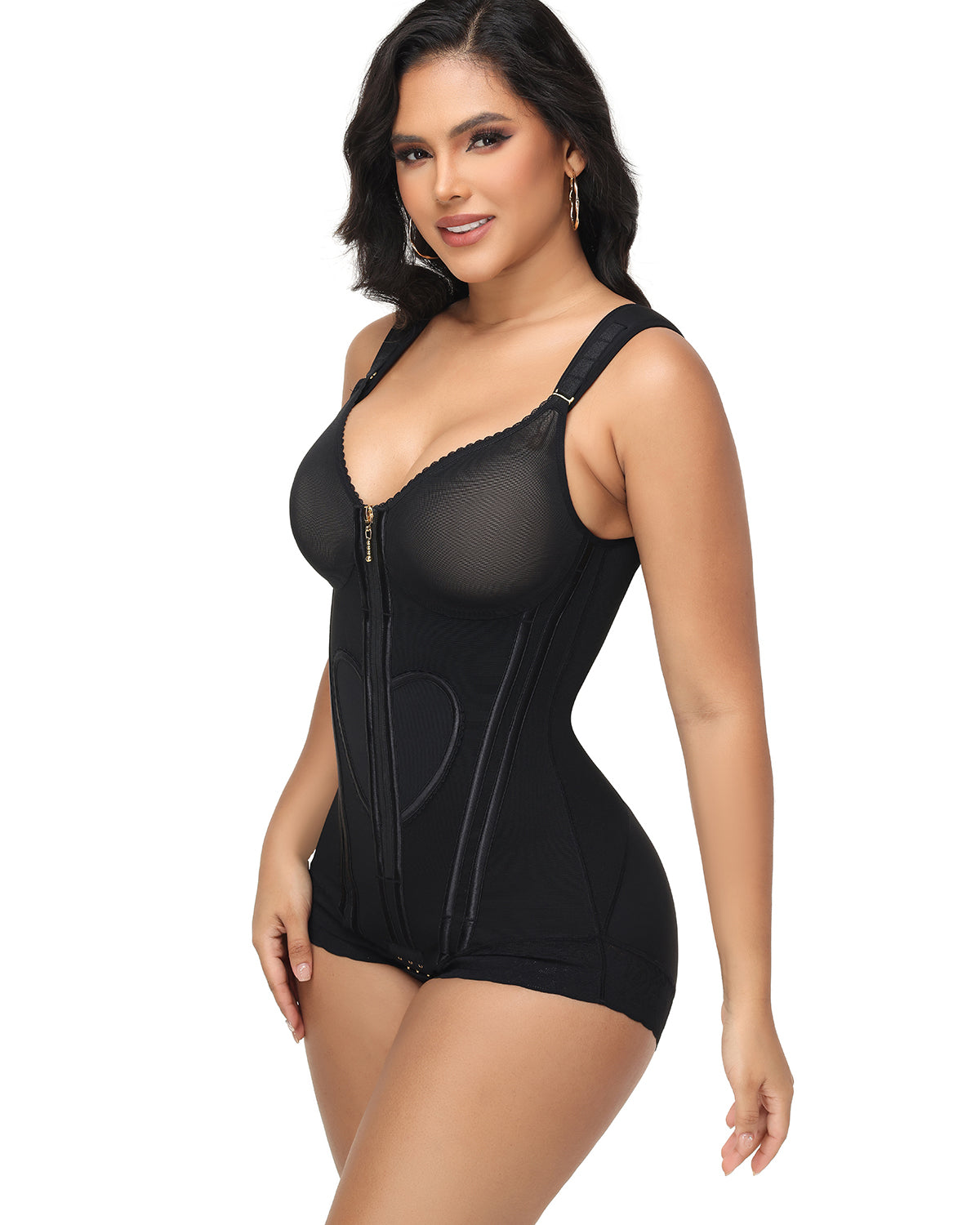 Shapshe® Fajas Colombianas Love Pattern Bodysuit Shapewear